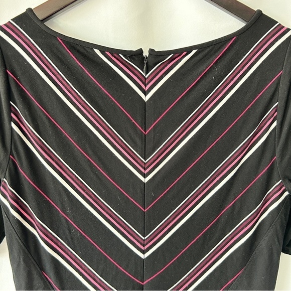 White House Black Market Women’s Stretchy Striped Bodycon Midi Dress Size 10 - Picture 10 of 10